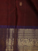Maroon Two-Headed Eagles Motif Pure Kanchipuram Silk Saree - Diadem