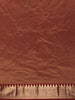 Maroon Woven Silk Saree with Contrast Gold Zari Border - Diadem