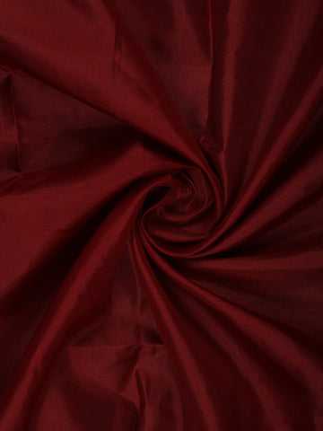 Maroon Woven Silk Saree with Contrast Gold Zari Border - Diadem