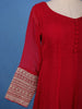 Maroon panel Designed Anarkali Georgette Gown - Diadem