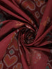 Maroon floral Design Semi Tissue Saree - Diadem