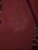 Maroon floral Design Semi Tissue Saree - Diadem