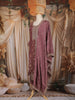 Mauve Floral Woven Design Banarasi Silk Straight Cut Salwar Suit with Dupatta