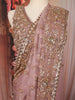 Mauve Pink Heavy Sequins and Beads Embroidered Design Net Party Wear Ready To Wear Saree with Stitched Designer Blouse