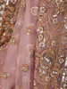 Mauve Pink Heavy Sequins and Beads Embroidered Design Net Party Wear Ready To Wear Saree with Stitched Designer Blouse