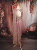 Mauve Pink Heavy Sequins and Beads Embroidered Design Net Party Wear Ready To Wear Saree with Stitched Designer Blouse