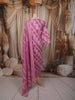 Mauve Pink Ikat Printed Design Pure Cotton Straight Cut Salwar Suit with Matching Dupatta