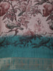 Mauve Purple Floral Printed Design Chiffon Casual Saree with Zari Border