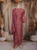 Mauve Purple Floral Printed Design Cotton Straight Cut Salwar Suit with Dupatta