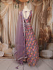 Mauve Purple Floral Sequins Embroidered Design Crepe Lehenga with Dupatta