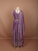 Mauve Purple Floral Sequins and Beads Embroidered Design Tissue Fancy Lehenga with Matching Dupatta