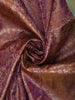 Mauve Purple Floral Zari Woven Design Pure Kanchipuram Silk Saree with Contrast Zari Border