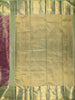 Mauve Purple Floral Zari Woven Design Pure Kanchipuram Silk Saree with Contrast Zari Border