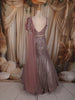 Mauve Purple Heavy Sequins and Beads Embroidered Design Mermaid Sequins Lehenga with Choker Dupatta