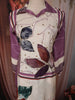 Mauve Purple Leaf Zardozi Embroidered Design Cotton Straight Cut Salwar Suit