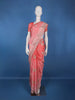 Mauve Pink Floral Zari Sequin Embellishment Satin Saree - Diadem