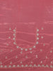 Mauve Pink Floral Zari Sequin Embellishment Satin Saree - Diadem