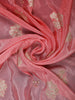 Mauve Pink Floral Zari Sequin Embellishment Satin Saree - Diadem