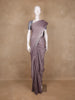 Mauve Stripes Designed Cotton Saree - Diadem