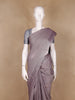 Mauve Stripes Designed Cotton Saree - Diadem