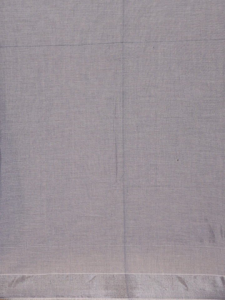 Mauve Stripes Designed Cotton Saree - Diadem