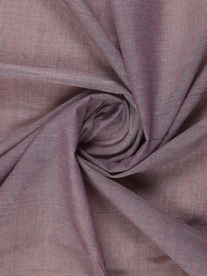 Mauve Stripes Designed Cotton Saree - Diadem
