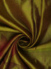 Mehendi Green Leaf Vine Zari Woven Design Pure Kanchipuram Silk Saree with Matching Temple Zari Border