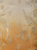 Mustard Orange Floral Vine Zari Embroidered Design Tissue Silk Men's Kurta Pyjama