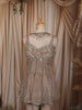 Metallic Beige Heavy Sequins and Beads Embroidered Design Tissue Silk Fancy Peplum Palazzo Suit with Choker Dupatta