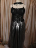 Metallic Black Lattice Style Beads Embroidered Design Organza Ready To Wear Saree