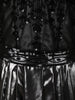 Metallic Black Lattice Style Beads Embroidered Design Organza Ready To Wear Saree