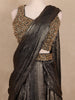 Metallic Bronze Pearl and Sequins Embroidered Lycra Lehenga