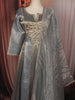 Metallic Grey Floral Sequins and Zardozi Embroidered Design Tissue Silk Anarkali Salwar Suit with Dupatta