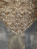 Metallic Grey Floral Sequins and Zardozi Embroidered Design Tissue Silk Anarkali Salwar Suit with Dupatta