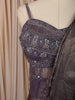 Metallic Taupe Sequins and Beads Embroidered Design Shimmer Ready to Wear Party Saree with Designer Corset Blouse
