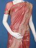 Metallic Rose Floral Zari Sequin Embellishment Organza Saree - Diadem