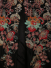 Midnight Black Floral Thread and Sequins Embroidered Design Crepe Palazzo Suit with Dupatta
