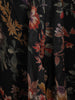 Midnight Black Floral Zari Embroidered Design Georgette Palazzo Suit with Dupatta
