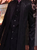 Midnight Black Heavy Sequins Embroidered Design Polynosic Wedding Men's Suit