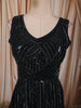 Midnight Navy Blue Abstract Sequins and Beads Embroidered Design Georgette Party Wear Peplum Palazzo Suit with Matching Dupatta