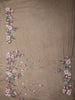 Midnight Navy Blue Floral Sequins and Beads Embroidered Design Net Designer Saree