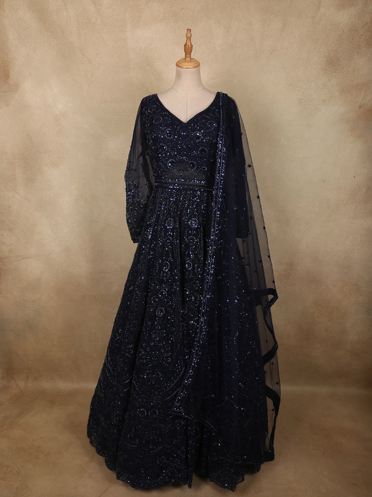 fancy net dress design Net Gowns