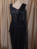Midnight Navy Blue Heavy Sequins and Beads Embroidered Design Net Party Wear Ready To Wear Saree