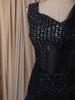 Midnight Navy Blue Heavy Sequins and Beads Embroidered Design Net Party Wear Ready To Wear Saree