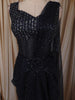 Midnight Navy Blue Heavy Sequins and Beads Embroidered Design Net Party Wear Ready To Wear Saree