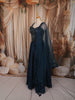 Midnight Navy Blue Heavy Silver Beads Embellished Design Semi Silk Party Wear Lehenga With Matching Dupatta