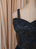 Midnight Navy Blue Heavy Silver Beads Embellished Design Semi Silk Party Wear Lehenga With Matching Dupatta