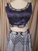 Midnight Navy Blue Heavy Stone Embellished Design Banarasi Silk Party Wear Lehenga with Matching Dupatta