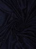 Midnight Navy Blue Heavy Stone Embellished Design Satin Party Wear Saree with Stone Work Border