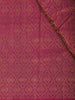 Midnight Navy Blue Paisley Butta Woven Design Pure Kanchipuram Silk Saree with Contrast Floral Border